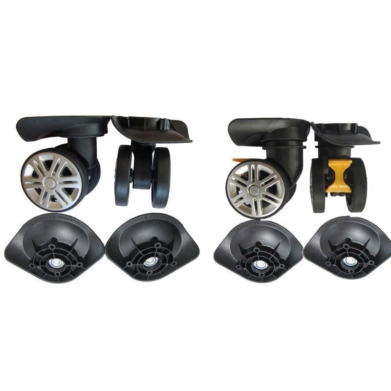 1 pair A19 DIY Replacement Luggage Wheels Repair Accessories Mute Brake Wheel