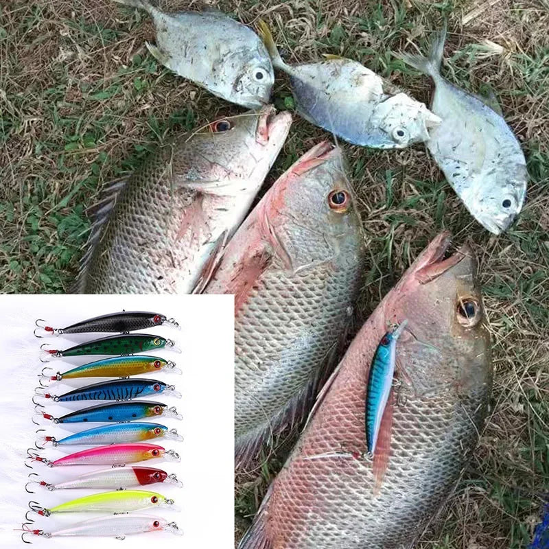 Laser Minnow Fishing Lure 10/ Artificial Bionic 9cm/7g | SAMAG