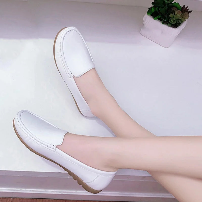 Spring and Autumn New Sports Comfortable Flat Bottom Women's Nursing Shoes Fashionable Soft Sole Elegant Work and Leisure Shoes