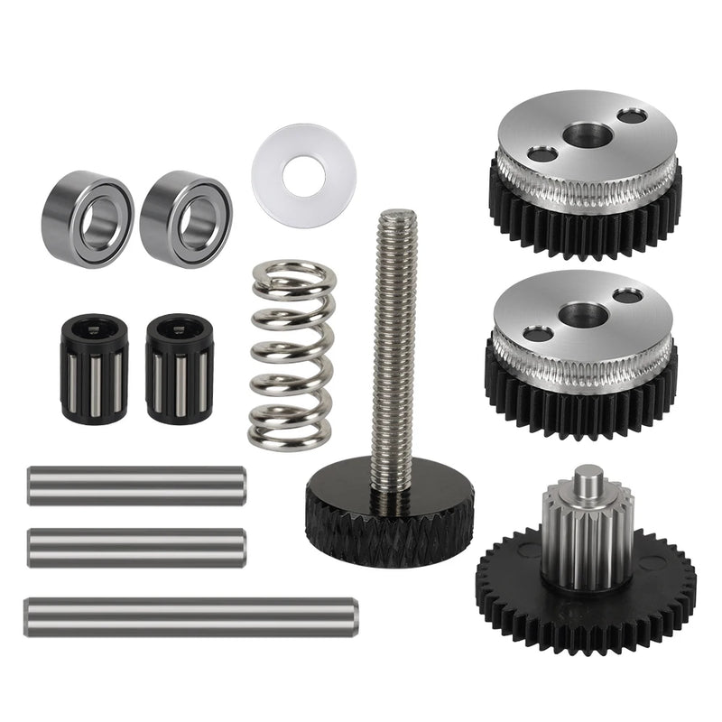 HGX LITE Extruder Dual Gear Extruder Hard Steel Reduction Gear High Speed Motor 3D Printer Parts for CR10 CR 10S Ender3 V2 VORON