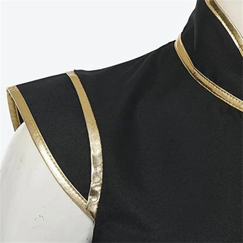 Mens  Medieval Viking Vest Long Vest Renaissance Sleeveless Jacket Knight Surcoat With Buttons Halloween Carnival Party Uniform