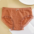 Charming lightweight lace underwear featuring a bowknot for women ideal for home relaxation and casual outings