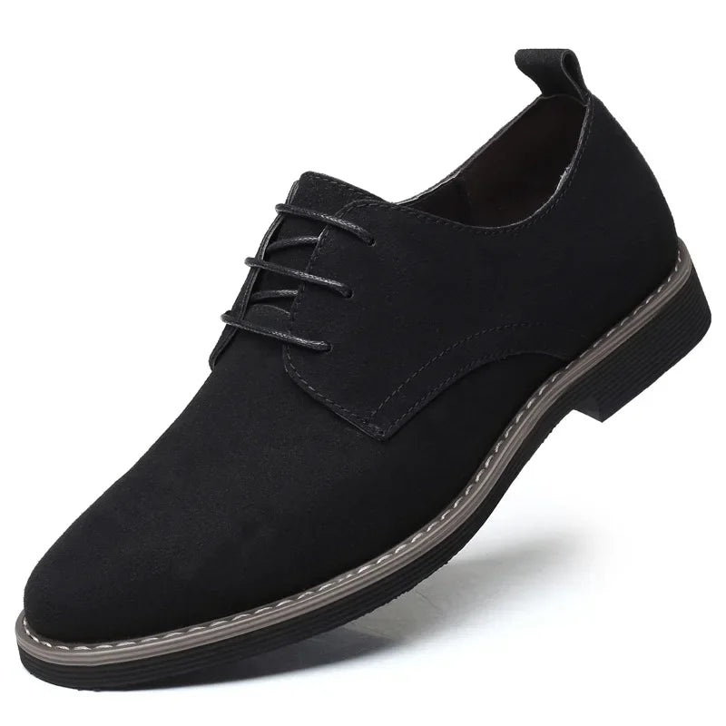 New Men Oxfords Suede Leather Dress Shoes Mens Casual Shoes Sneakers Luxury Brand Moccasins Loafers Men Classic Flats Derby Shoe