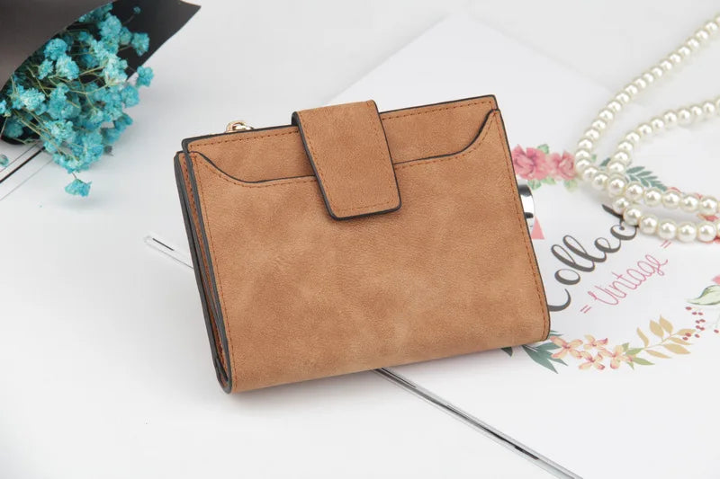 Luxur Leather Women's Wallet Large-capacity Multi-card Slots Slim Coin Pocket Purse Cards Holders Wallet for Woman