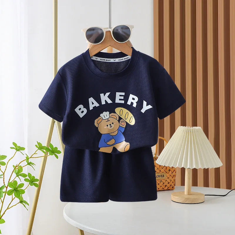 Short Sleeve Outfits 1 2 3 4Years Old Child Clothing Set - View 3 | SAMAG