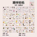 Stickers Book Cat Decorative Decal Kitty Seal for DIY Diary Planner Scrapbook Album School Supplies Stationery