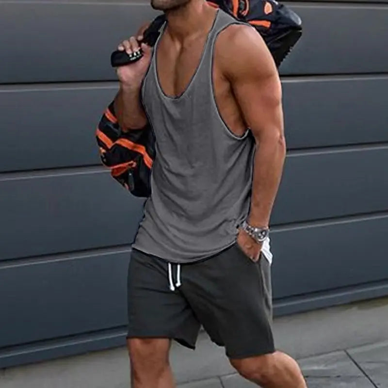 Men'S Classic Sleeveless Vests Are Perfect For Summer Gym Sessions Casual Jogging And As Daily Streetwear Undershirts Tees