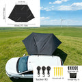 Car Side Awning Butterfly Tarp with Silver Coating | SAMAG