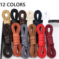 1Pair Waxed Cotton Shoelaces Waterproof Leather Shoelace Sneakers Boots Flat Laces for Shoes Accessories 70/90/120/150cm