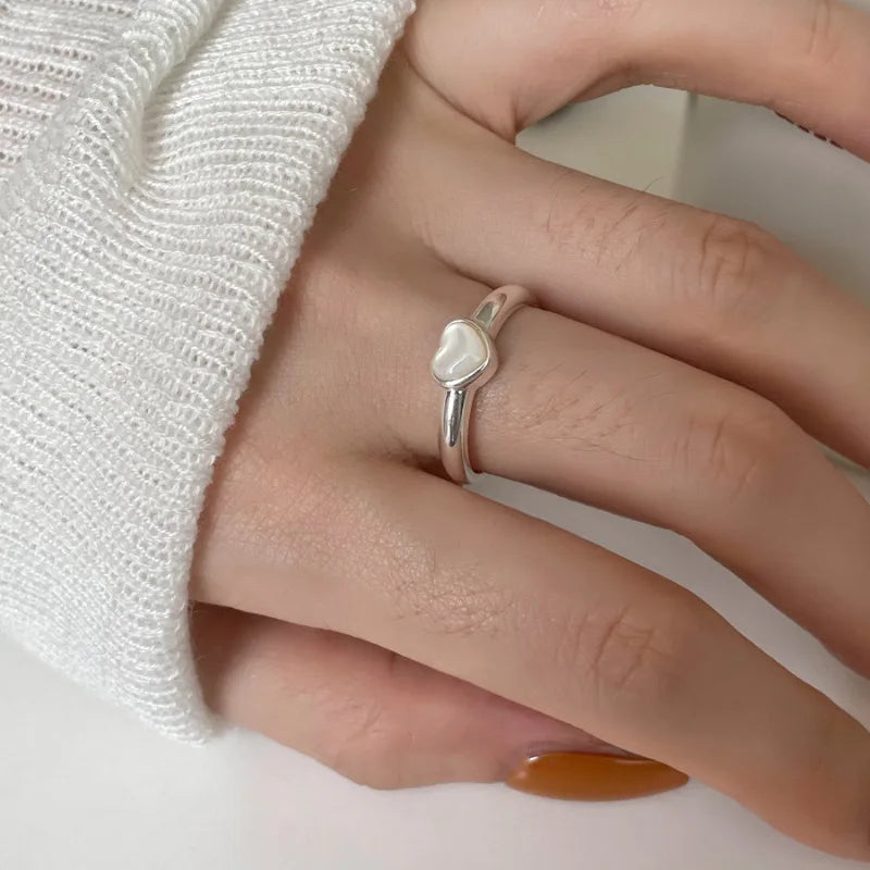 VENTFILLE 925 Sterling Silver Ring for Women Girl Gift Retro Open Trend Unique Design Geometric Asymmetric Jewelry Dropship