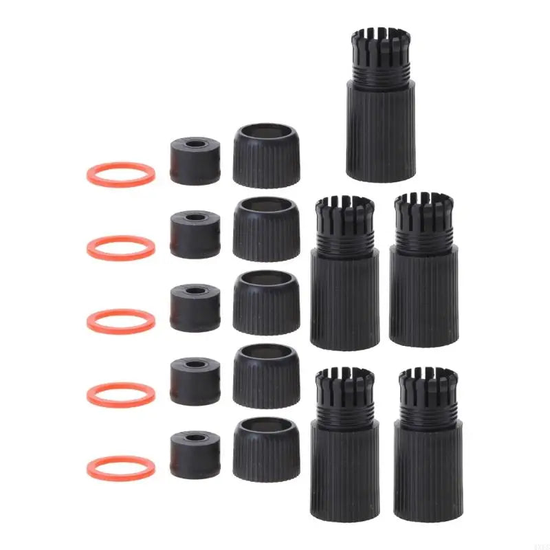 5Pcs White Black RJ45 Waterproof Connector Cap protector Cover For Outdoor Network For Poe IP Camera Pigtail Cable IP Camera