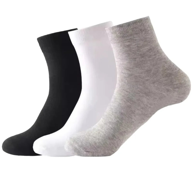 10 Pairs Men's Cotton Socks New Styles Black Business | SAMAG