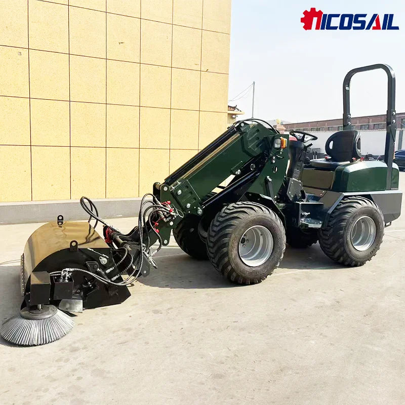 Customized Free Shipping EPA CE 2.5ton 4WD Boom Mini Wheel Loader Compacted Small Telescopic Wheel Diesel Front Loader Price