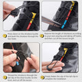 1Pair Fashion Without Ties Quick Lace Kit Round Tennis Creative Lazy Shoe Laces No Tie Shoelaces for Salomon Shoe Accessories