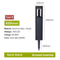 LED Bollard Landscape Light Outdoor Black Garden Pathway Lighting Fixtures Floor Lawn Lamp for Pillar Driveway Patio Yard Decora
