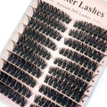 3 Styles Individual Lashes 15rows 390PCS Bottom Lashes Extension Lower Eyelash Clusters  DIY Wispy Natural Look Clear Band