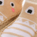 Baby Shoes Cotton Floor Socks Shoes Cartoon Cute Baby First Walkers Toddler Shoes Girl Boys Kids Soft  PU Sole Shoe Anti-slip