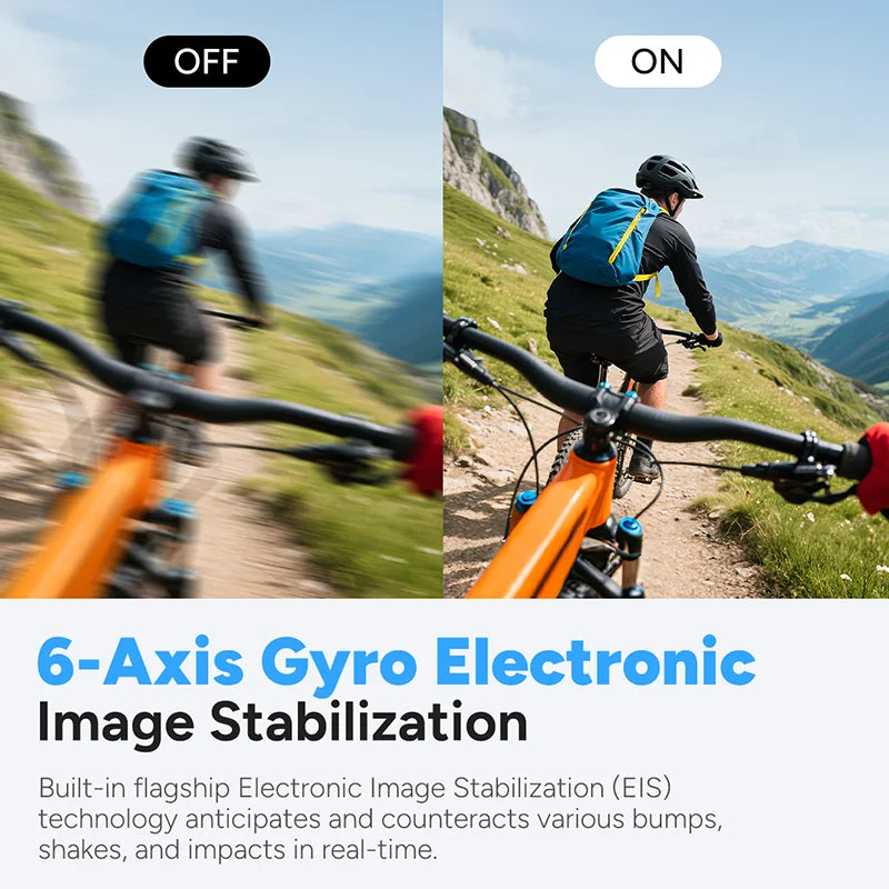 SJCAM C200 Pro 4K fps Action Camera with 6-Axis EIS Stabilization Touch Screen Camera for Vlogging Motorcycle Outdoor Sports﻿