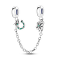 Silver Clasp 925 Sterling CZ Pave Clip Charms Daisy Beads | SAMAG