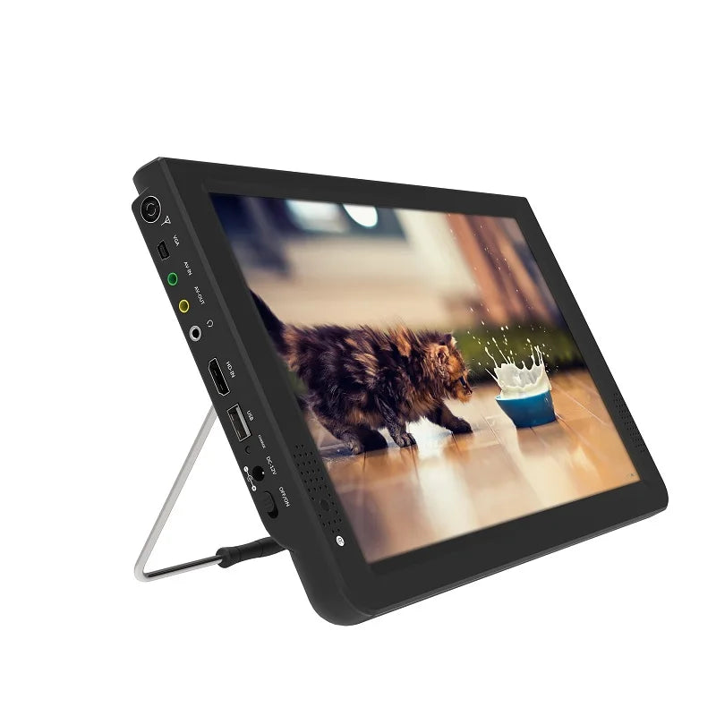 Portable 12 Inch Outdoor Small Analog Handheld Portable Rechargeable Mini TV