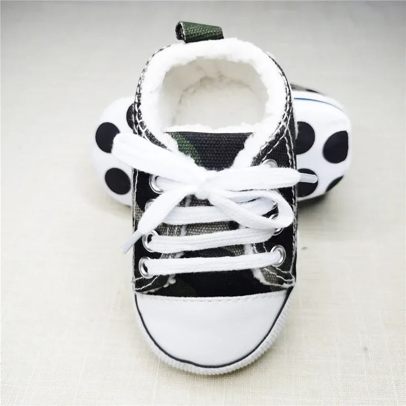 Print Canvas Baby Sports Sneakers For Newborn Baby Boys Girls First Walkers Shoes Infant Toddler Soft Sole Baby Shoes