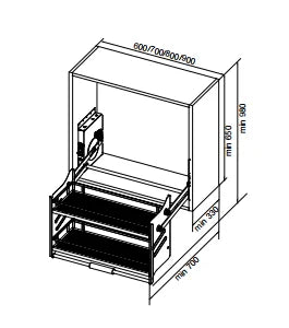 Wall Automatic Hardware Storage Shelf Lift Kitchen Accessories Dish Rack Pull Down Cabinet - View 4 | SAMAG