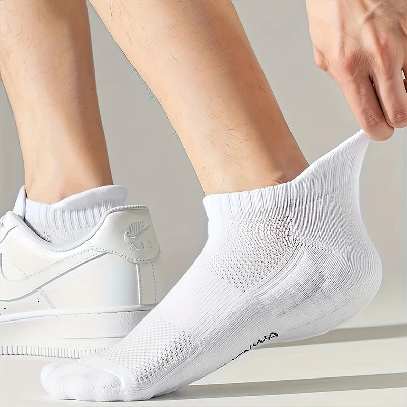 5Pairs Men's Cotton Sports Socks Breathable Sweat | SAMAG