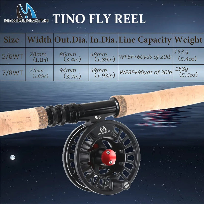 Maxcatch V-Switch Fly Fishing Rod Kit 4-8WT 10/11FT Moderate Fast Action Rod Reel Line Combo Switchable Fighting Butt Travel Kit