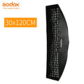 Godox 22x90cm 30x120cm 35x160cm Rectangle Strip Honeycomb Grid Softbox for Bowens Mount Softbox Elinchrom Studio Flash
