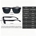 Fashion Square Polarized Sunglasses AntiGlare UV400 | SAMAG