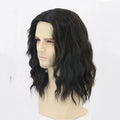 HAIRJOY Synthetic Hair Wigs Men Wigs Black Short Curly Hair Funny Wigs for Man Party Wig