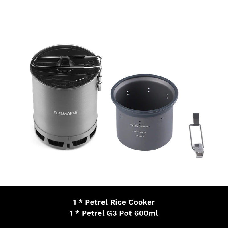 Fire-Maple Petrel Micro-pressure Rice Cooker Ultralight Portable Cooking Cup for G3 Pot 300ml Camping Backpacking Cookware