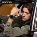SANDA 6337 Fashion Men's Electronic Watch Sports Alarm Clock 50M Waterproof Stopwatch Timer Men's and Women's Watch
