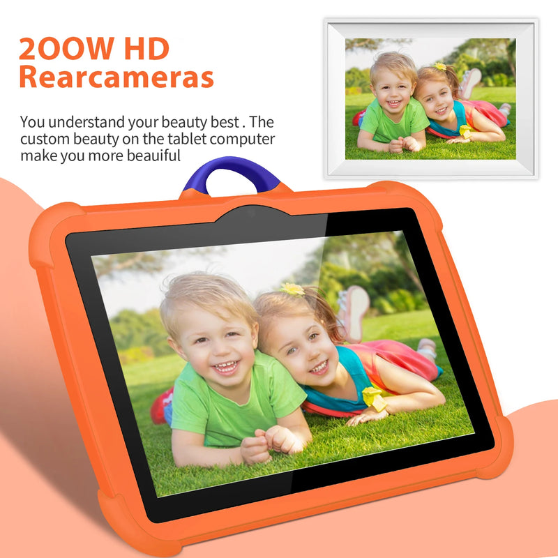 New 7 Inch WiFi Tablet PC Google Learning Education Kids' Tablet Quad Core 4GB RAM 64GB ROM Wi-Fi Android Tablets 4000mAh