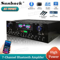 SUNBUCK 999BT Bluetooth HiFi Sound Amplifier Dual Dynamic Screen Subwoofer High-power Amplifier S For Home Cinema System Karaoke