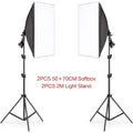 Softbox Light Photography Kit Photo 2M Tripiod for Soft Box Disc Light Led 45W Photo Studio Stand Lighting Shooting Lamp Video