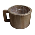 Wooden Cup Planter Container Perfect For Tabletop Desktop Decoration Terraces Balcony Gardening Succulents Herbs Indoor 87HA