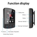 MP3 Player Bluetooth 5.2 Portable Sports Clip Student Walkman 1.77 Inch Screen HiFi Lossless Music Player with FM Radio E-Book