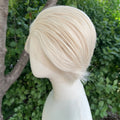 Platinum Blonde Short Bob Cut Synthetic Lace Front Wigs for Women Cosplay Wig for Men Star Glueless 13x4 Lace Front Wigs Natural