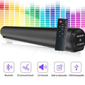 BS-10 TWS Bluetooth 5.0 HIFI Desktop Soundbar Audio System Built-in 4 Speaker Support RCA AUX TF-Card 3D Stereo Surround Sound
