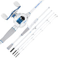 KastKing Centron Lite Travel Casting Combo Fishing Rod Reel Packable Baitcaster Combos Lightweight IM6 Graphite Multi-Piece Kit
