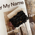 4pcs Pure Silk Small Scrunchie Set for women satin hair rubber bands girls elastic hair tie black hair rope Hair Accessories