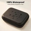Jewelry Ring Storage Organizer Case Waterproof Shockproof Hard Shell Travel Display Box with Multi-Grid for Rings Earrings