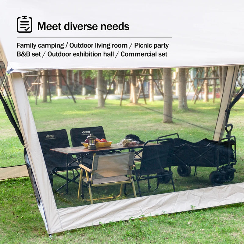 210D Outdoor 6-10p family camping anti-mosquito large | SAMAG