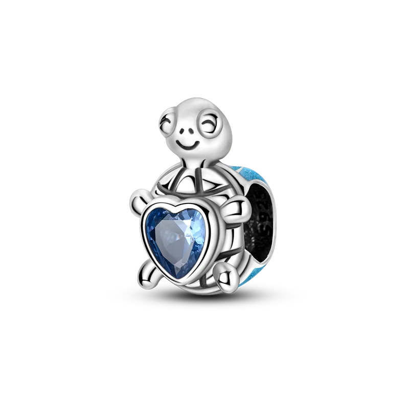925 Sterling Silver Ocean Theme Charm Beads For Women Blue Wave Dolphin Seashell Compatible Summer Beach Vacation Jewelry