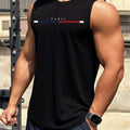 New Men's Outdoor Casual T-Shirt Gym Exercise Sleeveless Shirt Mens Summer Loose Undershirt Running Vest Fashion Casual Clothing