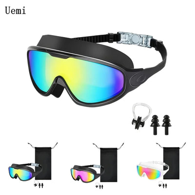 Adult Large Swim Goggles, Wide View, Anti Fog UV | SAMAG