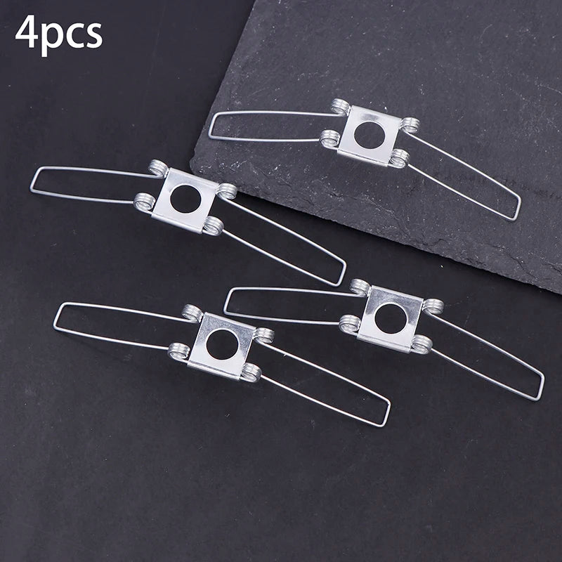 4Pcs 2-Forks 3-Forks Galvanized Fixing Spring Clip Spring Buckle For Fixing Lampshade Shrapnel DIY For Pandent Lamps Lanterns
