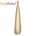 22-28Inch Straight Pony Hair Bundles Crochet Braids Hair Silky Colorful Synthetic Braiding Hair Ombre Synthetic Hair For Women