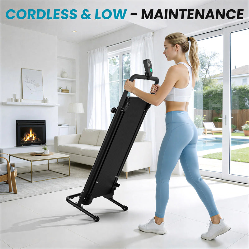 Akluer Non-Motorized Foldable Workout Treadmill - Dual | SAMAG
